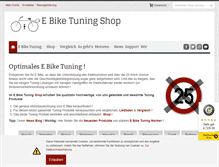Tablet Screenshot of ebiketuningshop.com